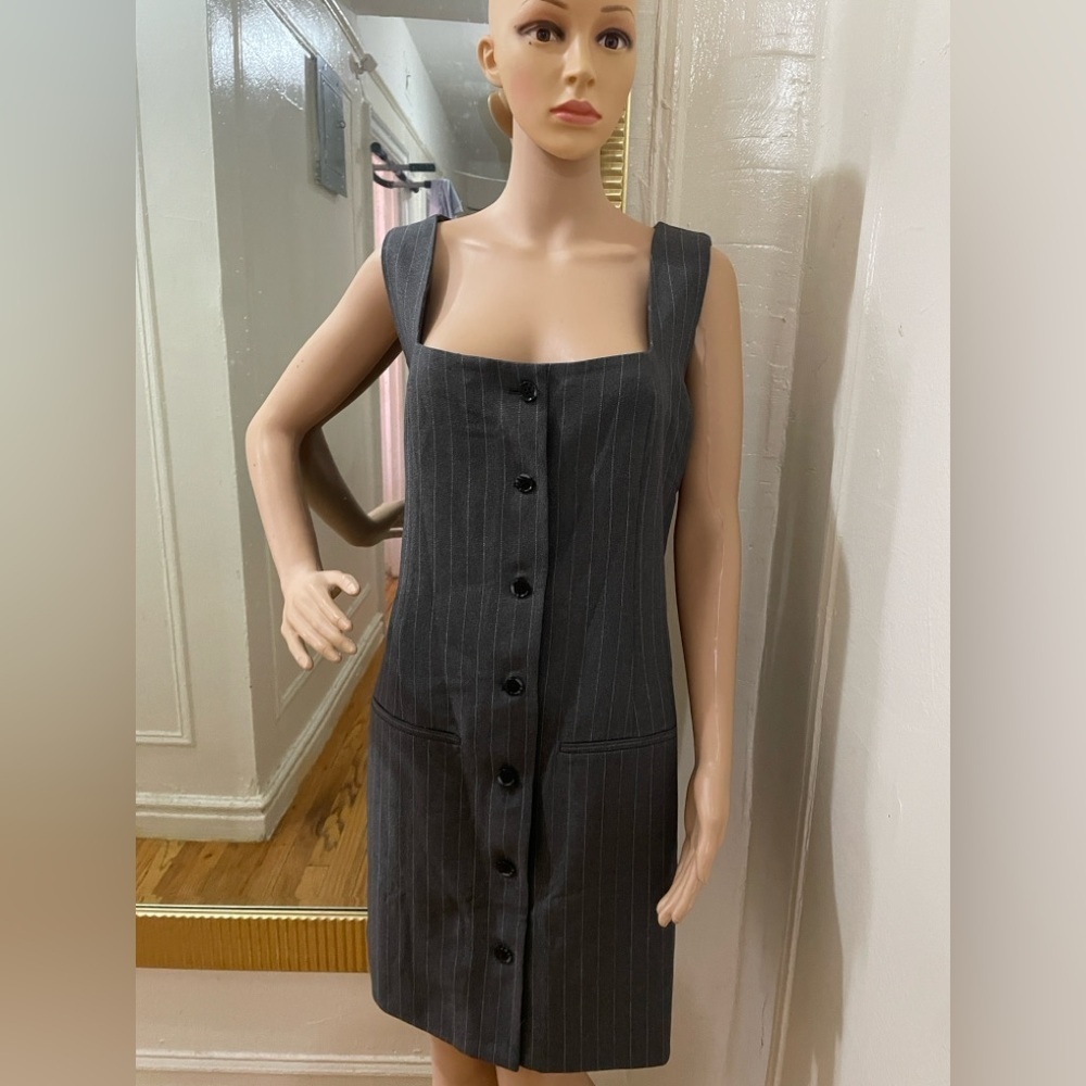 Abercrombie & Fitch Charcoal Button-Down Shirt NWT - image 9